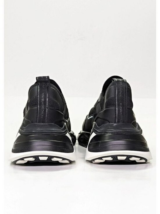 Dolce & Gabbana Men\'s Black Knit Fabric Sorrento Sneakers Size 39 (MSRP $695) main image 9